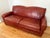 Vintage Ralph Lauren Style Distressed Art Deco Leather Sofa For Sale - Image 17 of 17