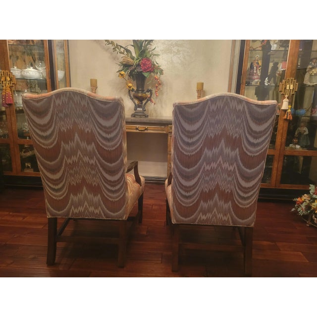 Mid 20th Century Mid 20th Century Pair of Vintage Upholstered Arm Chairs For Sale - Image 5 of 13