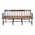 19th Century American Windsor Faux Bamboo Shaker Style Spindled 8-Leg Settee / Bench For Sale