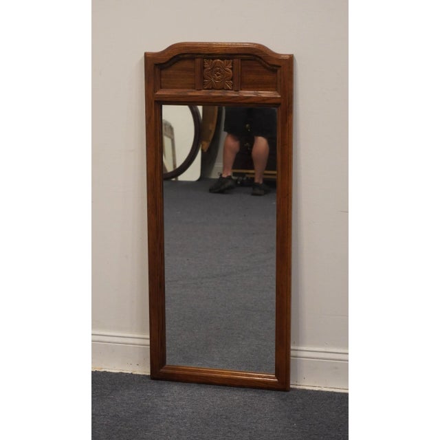 French Country Bassett Furniture Rustic Country French 19" Dresser / Wall Mirror 1089-235 For Sale - Image 3 of 5