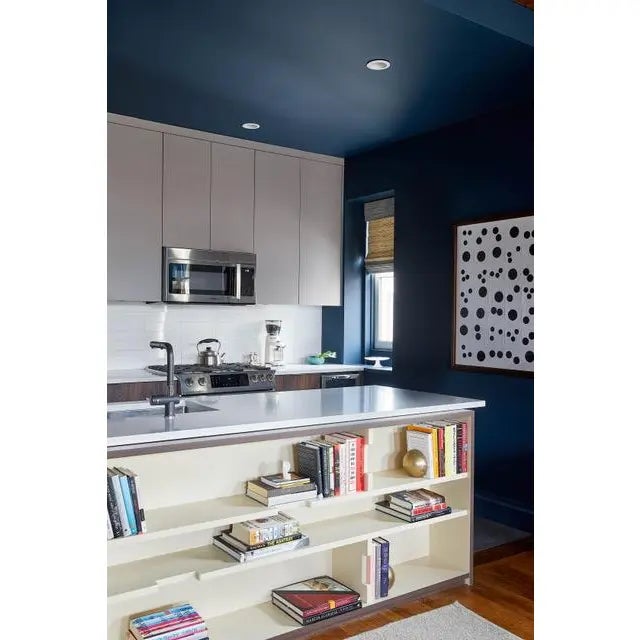 Contemporary Abstract Black Dot Artwork on Handmade Paper, Gesso Framed Wall Art by Jake Poser For Sale - Image 3 of 3