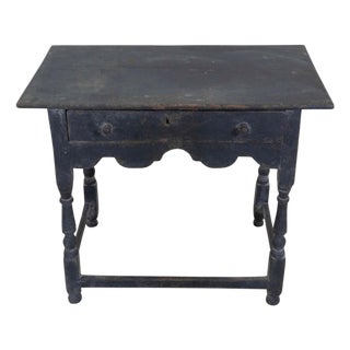 English 18th Century Painted Oak Side Table For Sale
