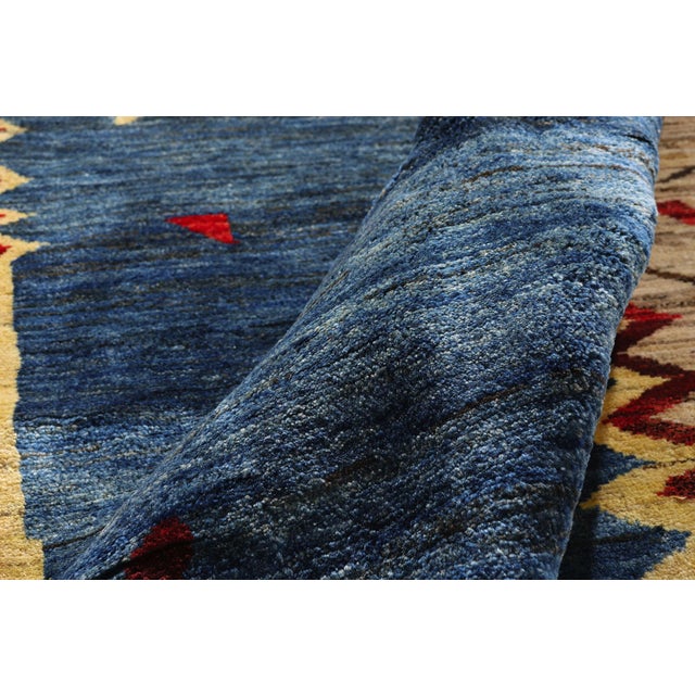 Vintage Persian Gabbeh Rug, 05'01 X 06'05 For Sale In Dallas - Image 6 of 10