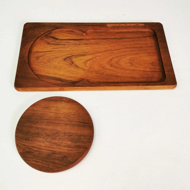 Mid-Century Modern Teak Cutting Board from Conborg, Denmark, 1970s For Sale - Image 3 of 7