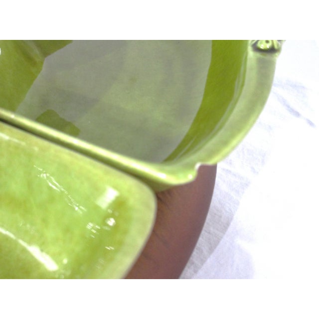 Mid 20th Century Mid Century Modern Chicken Lazy Susan California Pottery Sever For Sale - Image 11 of 12