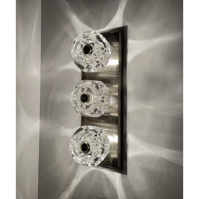 Large Space Age Glass Sconces from Peill & Putzler, 1970s, Set of 2 For Sale - Image 17 of 18