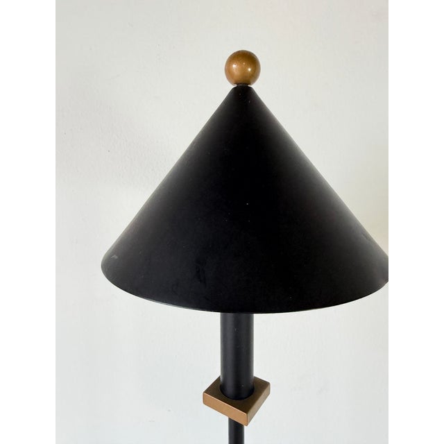 1980s Postmodern Robert Sonneman / George Kovacs Style Memphis Table Lamp For Sale - Image 4 of 11