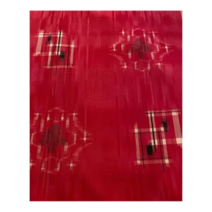 Japanese Kimono Raw Silk Fabric in Raspberry, 13 Yards