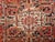Rustic Vintage Room Size Persian Heriz, Handwoven Geometric Medallion Pattern, Red & Navy, 9’ X 11’ For Sale - Image 3 of 12