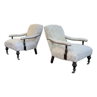 George Smith Edwardian Style Chairs - Set of 2 For Sale