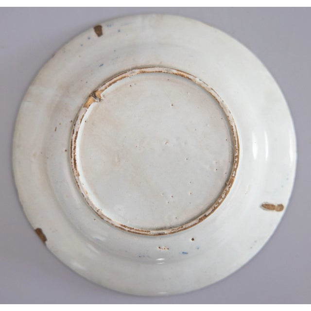 Mid 18th Century 18th Century Petite Dutch Delft Faience Chinoiserie Plates - a Pair For Sale - Image 5 of 9