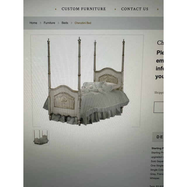 A F K French Queen Size Cherubini Bed For Sale - Image 11 of 11