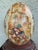 Mid 20th Century Large Chinese Hand-Painted Porcelain Decorative Egg With Carved Wood Stand, 14.5”h For Sale - Image 5 of 9