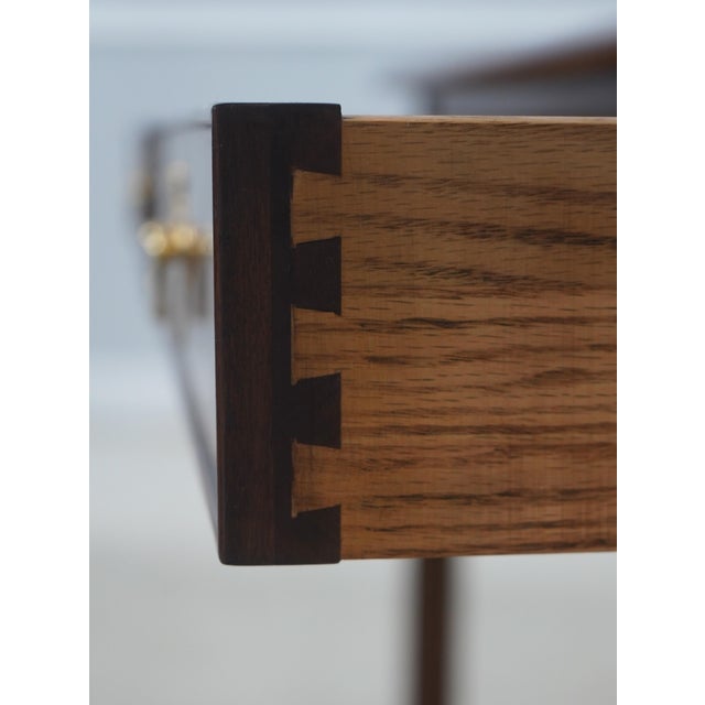 Henkel Harris Henkel Harris Walnut 2 Drawer Console Table For Sale - Image 4 of 18