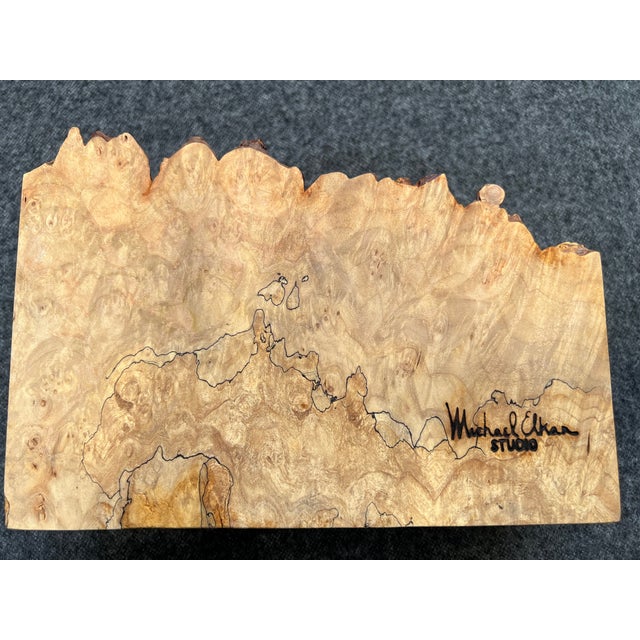 Michael Elkan Studio Birdsye Maple Jewelry Box For Sale - Image 14 of 15