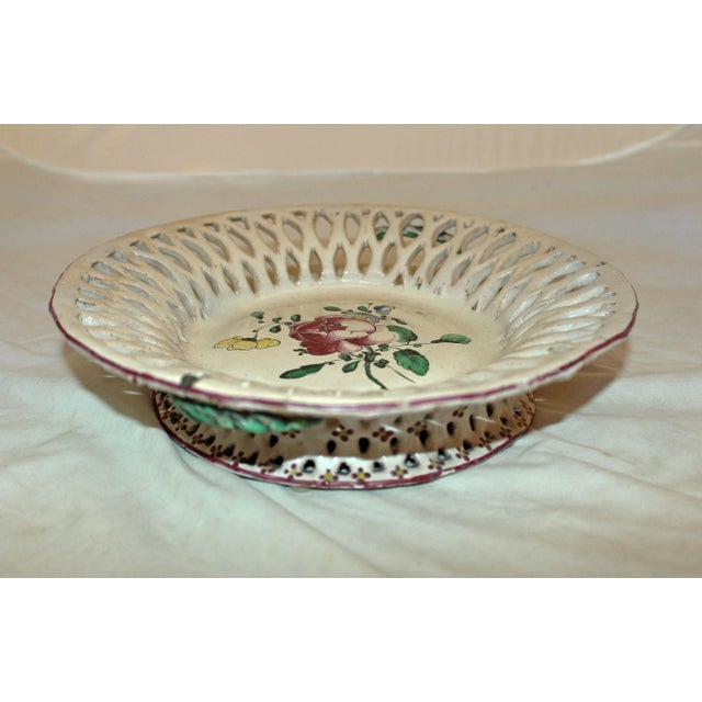 Ceramic 18th Century Neoclassical Luneville Faience Basket For Sale - Image 7 of 7
