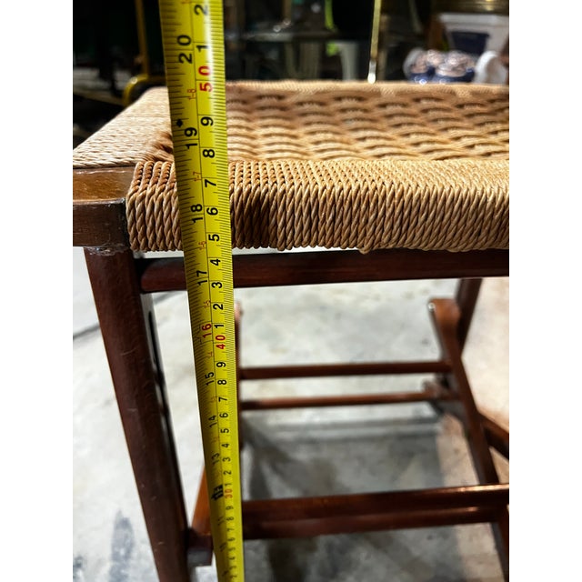 Brown 1970s Wooden Italian Valet Collapsible Chair For Sale - Image 8 of 10