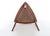 1950s Arthur Umanoff Mid Century Modern Triangular Walnut Side Table, 20th Century For Sale - Image 5 of 9