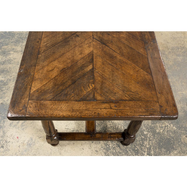 18th Century French Provincial Louis XIII Style Oak Table For Sale - Image 13 of 17