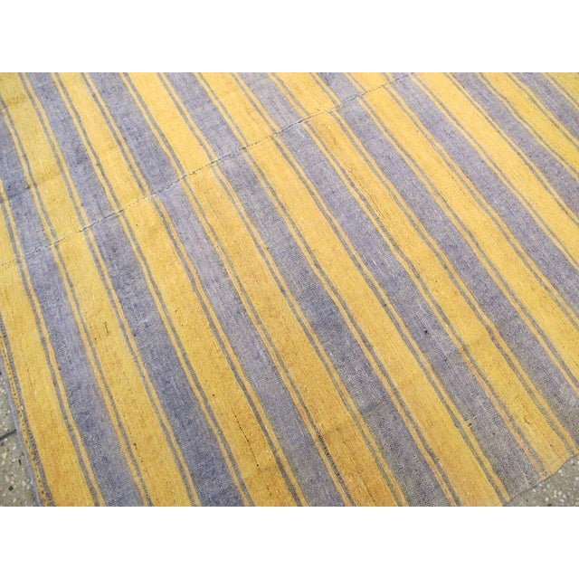 Galerie Shabab Collection Mid-20th Century Handmade Turkish Striped Flat-Weave Kilim Accent Rug For Sale - Image 9 of 10