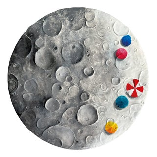 Vera Vizzi, Phase Wall Sculpture with Lunar Texture, 2025, Mixed Media For Sale