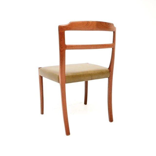 Brown Vintage Danish Teak and Leather Dining Chairs from Ole Wanscher, 1960, Set of 8 For Sale - Image 8 of 11