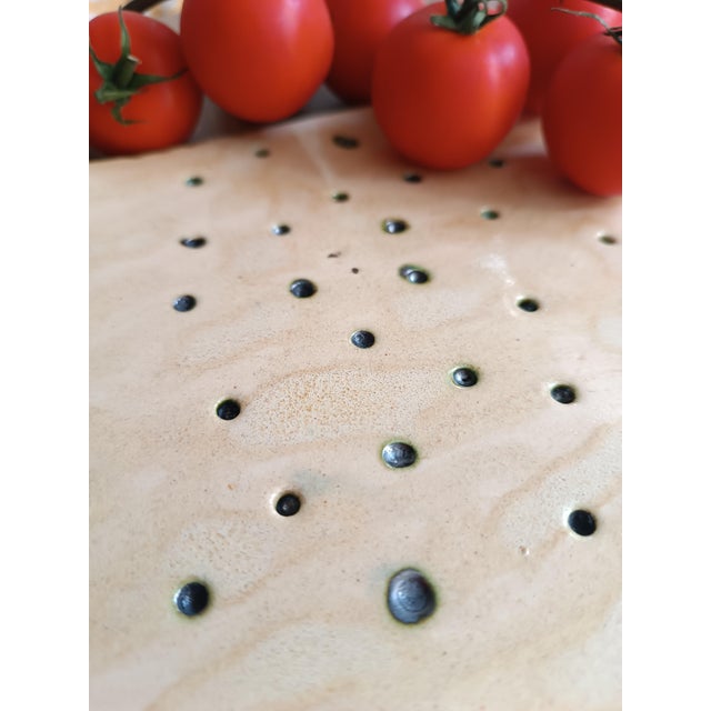 Ceramic Trio Cheese Plate by Daniela Proietti, Set of 3 For Sale - Image 7 of 18