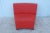 Contemporary Steelcase Alison Spear Usa Coalesse Red Wedge Seat Lounge on Casters For Sale - Image 3 of 13