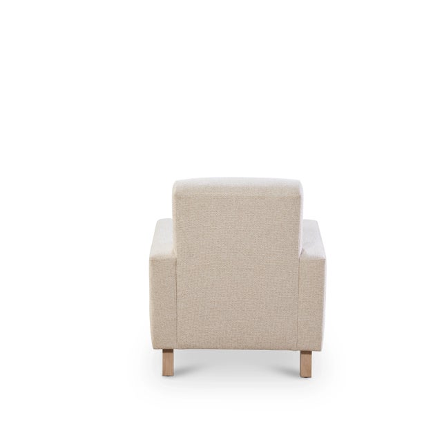 Performance Fabric Modern Lounge Chair For Sale - Image 4 of 5