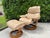 Ekornes ASA Vintage Ekornes Stressless Reno Leather Recliner Lounge Chair and Ottoman, Made in Norway For Sale - Image 4 of 12