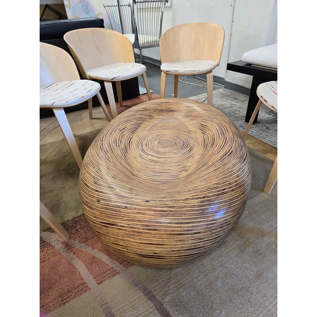 Art Deco 1970s Fiberglass Indoor/Outdoor Coffee Table For Sale - Image 3 of 3