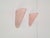 Vintage Triangular Conical Wall Sconces in Pink Frosted Glass from Lumal-It, 1990s, Set of 2 For Sale - Image 6 of 9