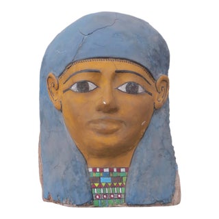 Potolomic Sarchogus Mask Circa 3rd Century B C For Sale