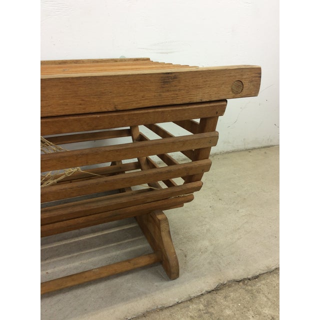 Vintage Repurposed Wooden Lobster Trap Coffee Table For Sale In Philadelphia - Image 6 of 12