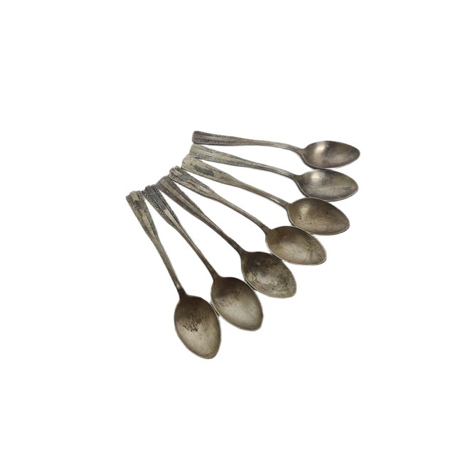 Art Deco Brass Spoons, 1950s, Set of 6 For Sale - Image 4 of 9
