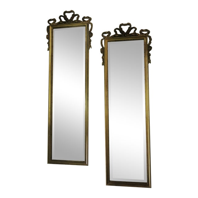 Vintage Carolina Mirrors Louis Xvi Style Full Length Mirrors With