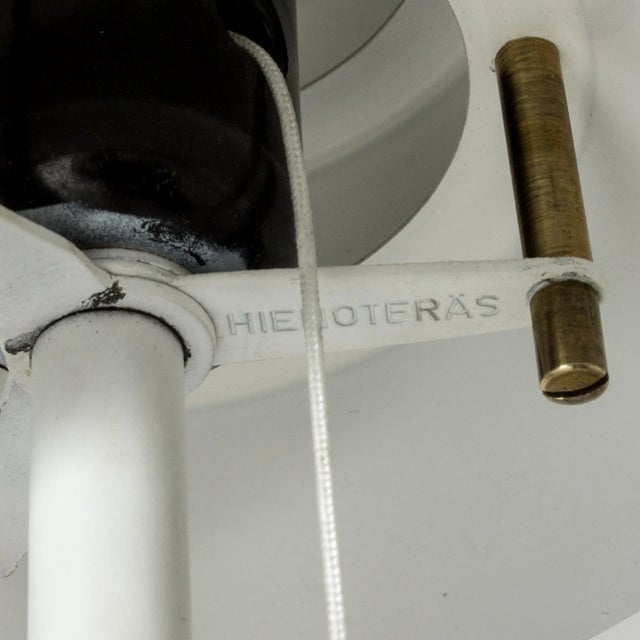 Ivory Modernist Maija Mehiläinen Floor Lamp by Ilmari Tapiovaara, 1950s For Sale - Image 8 of 10