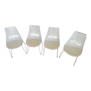 Calligaris Jam Chair 4x Transparent Clear With Sled Base - Set of 4 For Sale