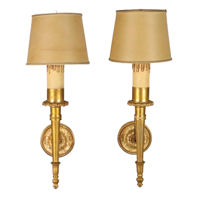 Neoclassical Style Wall Lights, Set of 2 For Sale