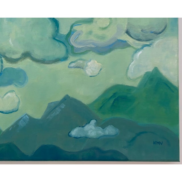 “Roiling Sky” Oil on Linen by Nancy M. Vignola For Sale - Image 4 of 8