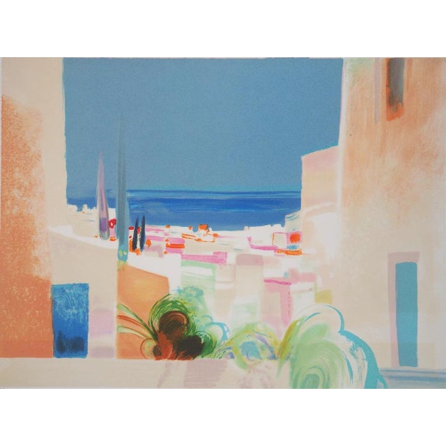 Daniel GELIS (1942) Mediterranean Landscape Original color lithograph Signed in pencil Marked as Artist's Proof (EA) On...