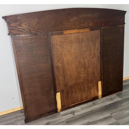 Brown French Style Carved Oak Wall Mirror For Sale - Image 8 of 9