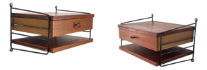 Vintage Teak Wall Shelf by Kajsa & Nils Nisse Strinning for String, 1960s, Set of 2