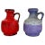 Pottery Fat Lava Vases in Purple-Red from Jopeko, Germany, 1970s, Set of 2 For Sale