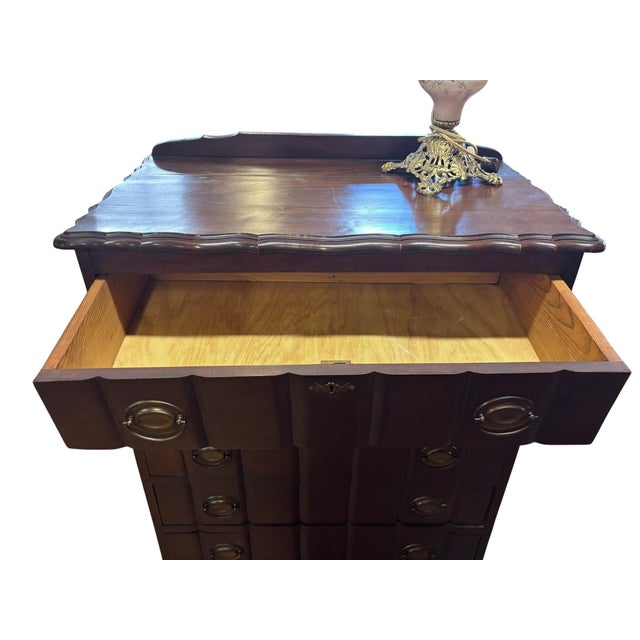 Mid 20th Century 5 Drawer Antique Dresser For Sale - Image 5 of 12