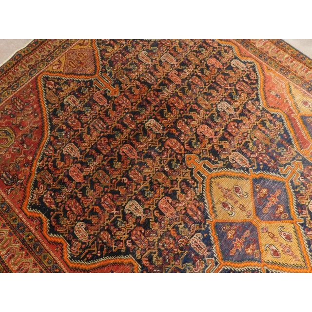 1900s Antique Persian Rug - 4'2"x 6'10" For Sale - Image 11 of 13