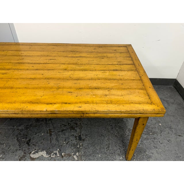 Traditional Alder & Company Benchmark Furniture Refectory Extension Dining Table For Sale - Image 3 of 12