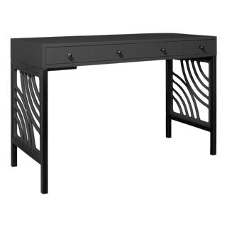 Swirl Writing Desk - Black For Sale