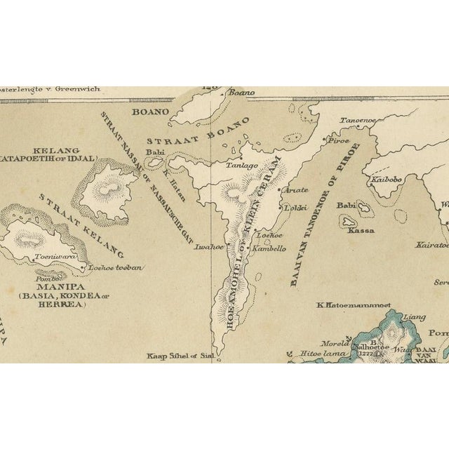 Antique Map of Riouw in Singapore by Dornseiffen, 1884 For Sale - Image 12 of 13