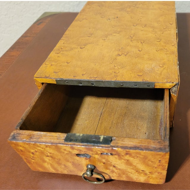 Late 19th Century Antique Birdseye Maple Drawer Box For Sale - Image 5 of 8
